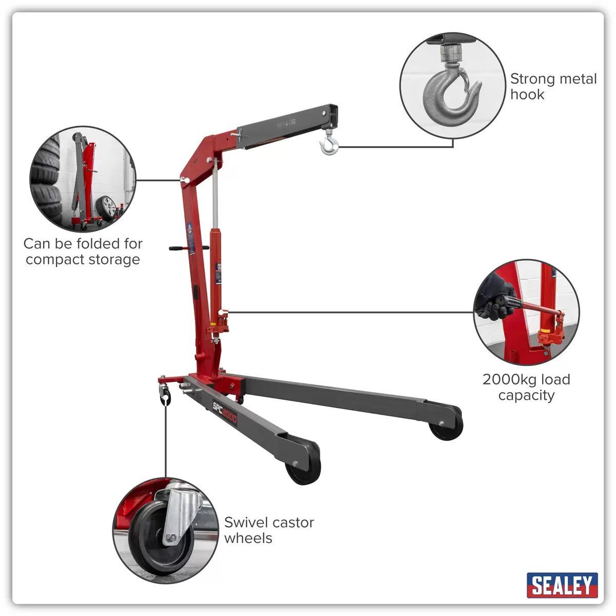 Sealey SPC2000 2 tonne Folding Engine Crane
