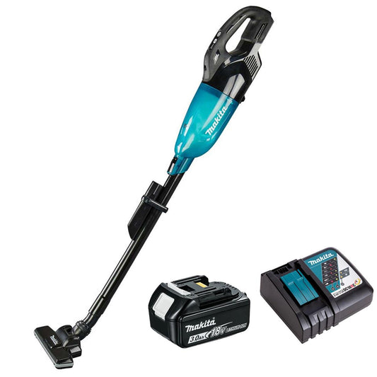 Makita DCL284FZB 18V LXT Brushless Vacuum Cleaner with 1 x 3.0Ah Battery & Charger