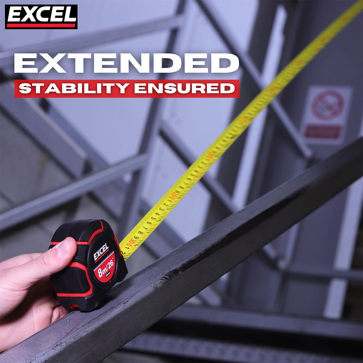 Excel Tape Measure 8m/26ft CR-8G79X Pack of 10