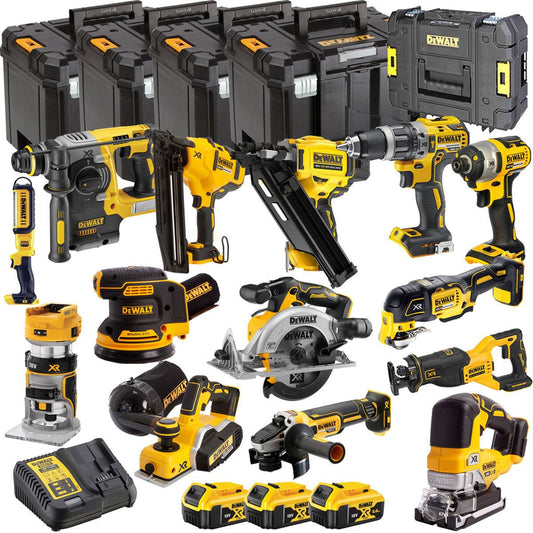 Dewalt DCKT4T14B3 18V Brushless 14 Piece Kit With 3 x 5.0Ah Battery Charger & TStak Tool Storage