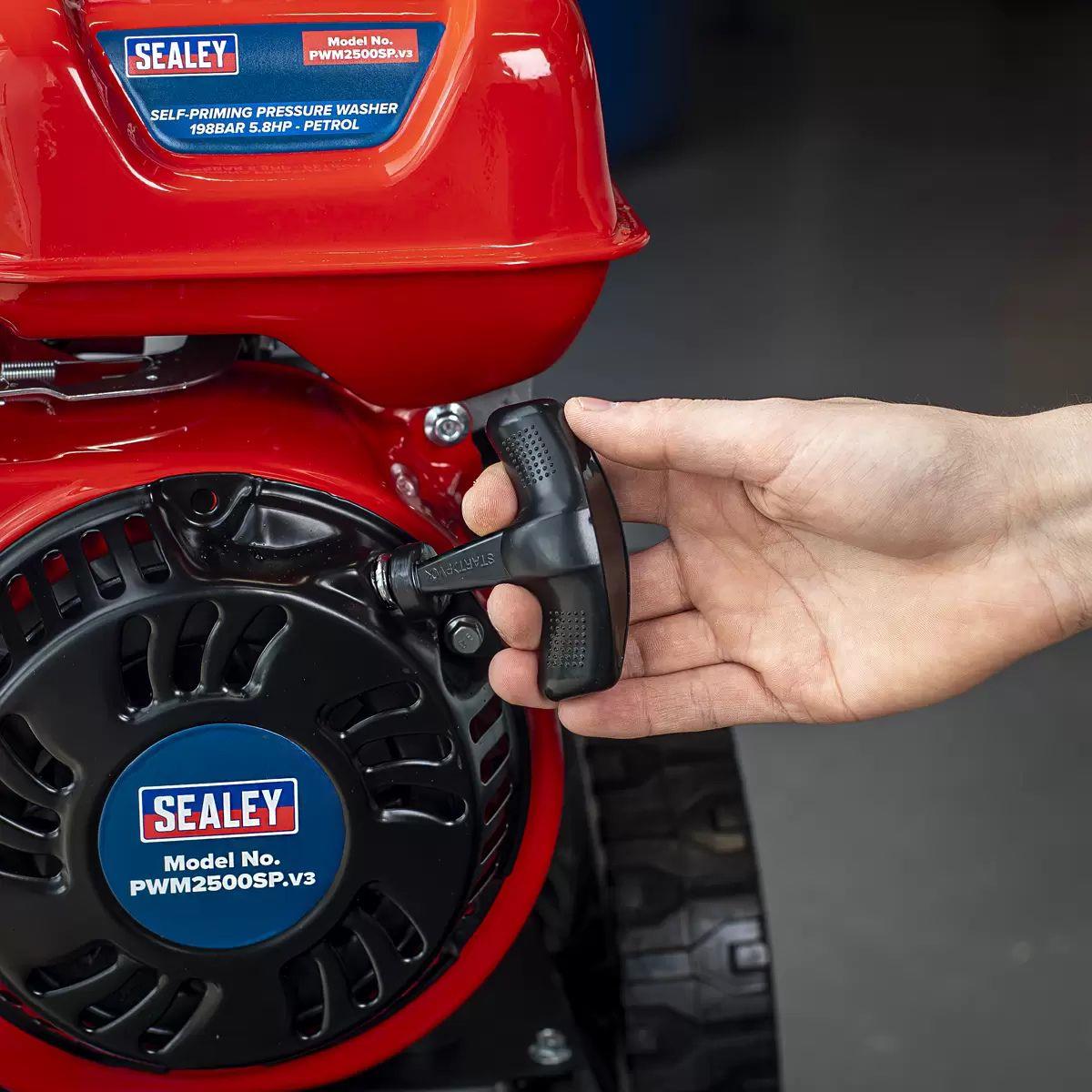Sealey PWM2500SP Self-priming Petrol Pressure Washer 220bar 540L/hr