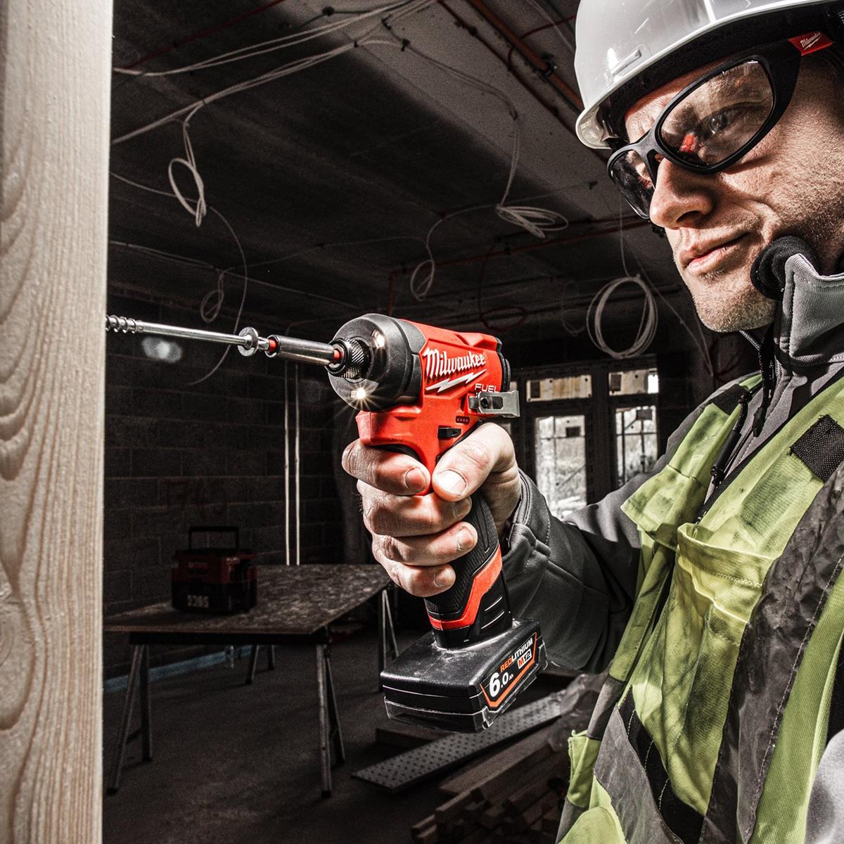 Milwaukee M12FPP2A2-602X 12V Fuel Brushless Combi Drill & Impact Driver with 2 x 6.0Ah Battery Charger & Case 4933480589