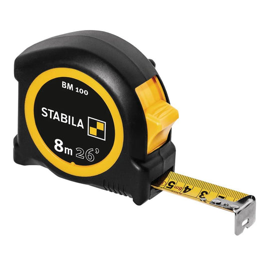 Stabila BM100 Metric/Imperial Pocket Tape 8m/26ft STB19580
