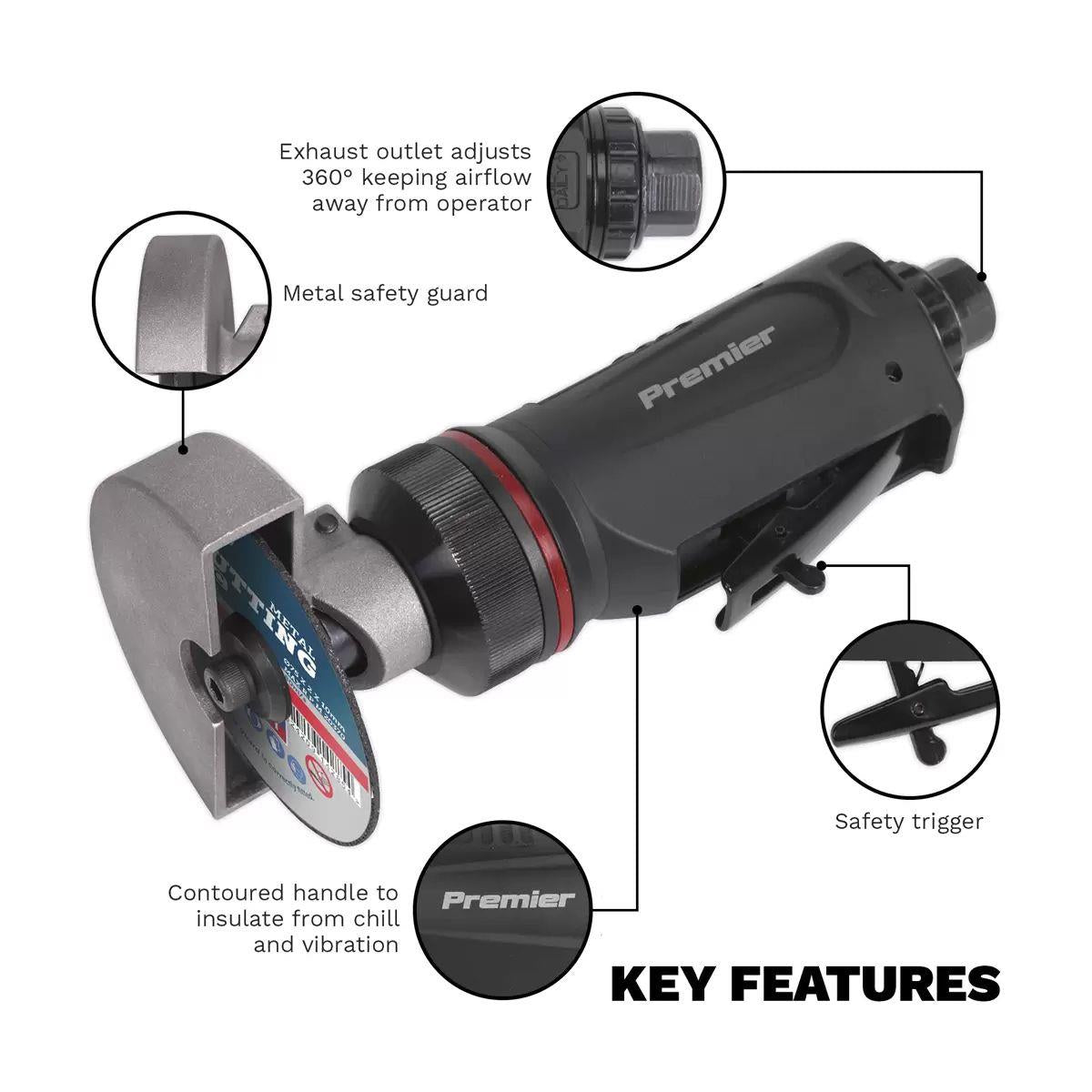 Sealey SA650 Premier Air Cut-Off Tool 75mm