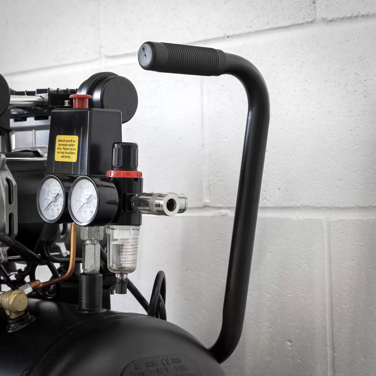 Sealey SAC5001S 50L Low Noise Oil Free Direct Drive Air Compressor 2 x 2hp/230V