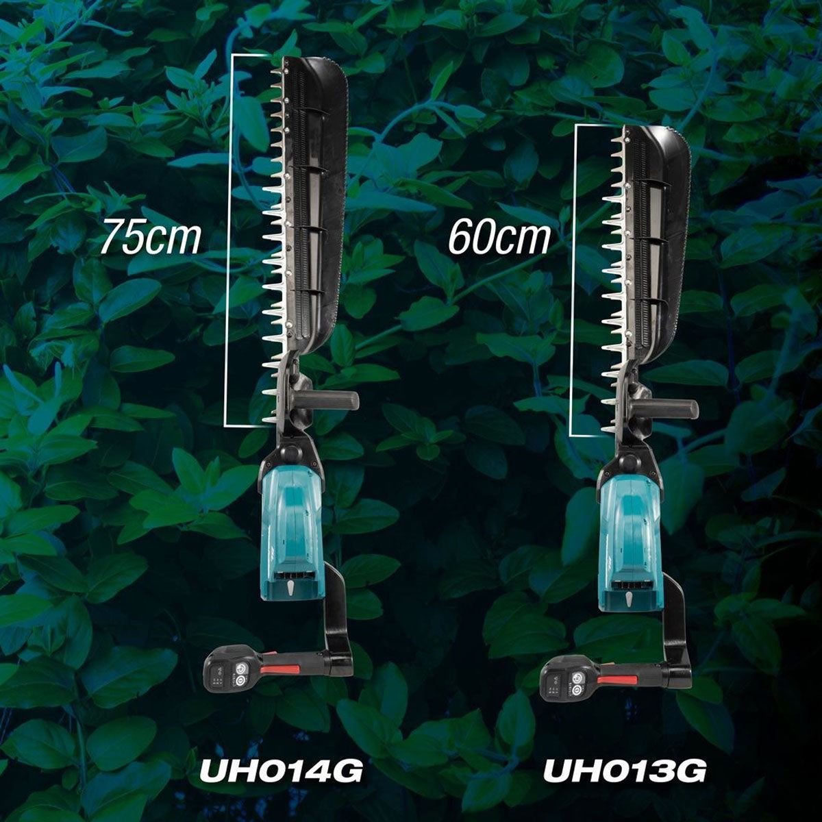 Makita UH013GD201 40V XGT Brushless Hedge Trimmer 600mm With 2 x 2.5Ah Batteries & Charger