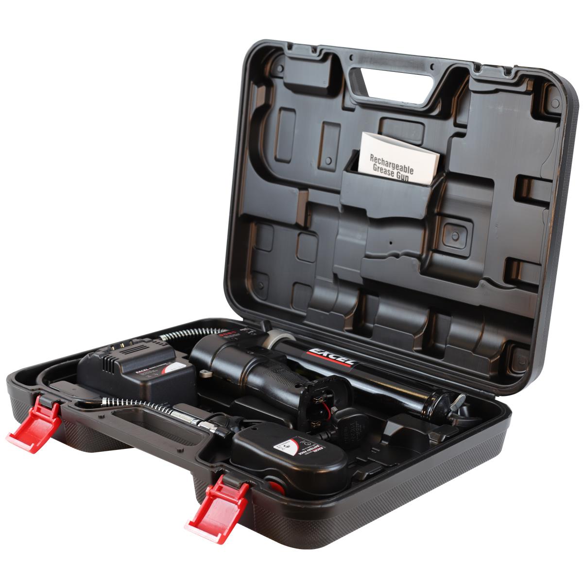 Excel 18V Cordless Li-ion Grease Gun with 1 x 2.0Ah Battery