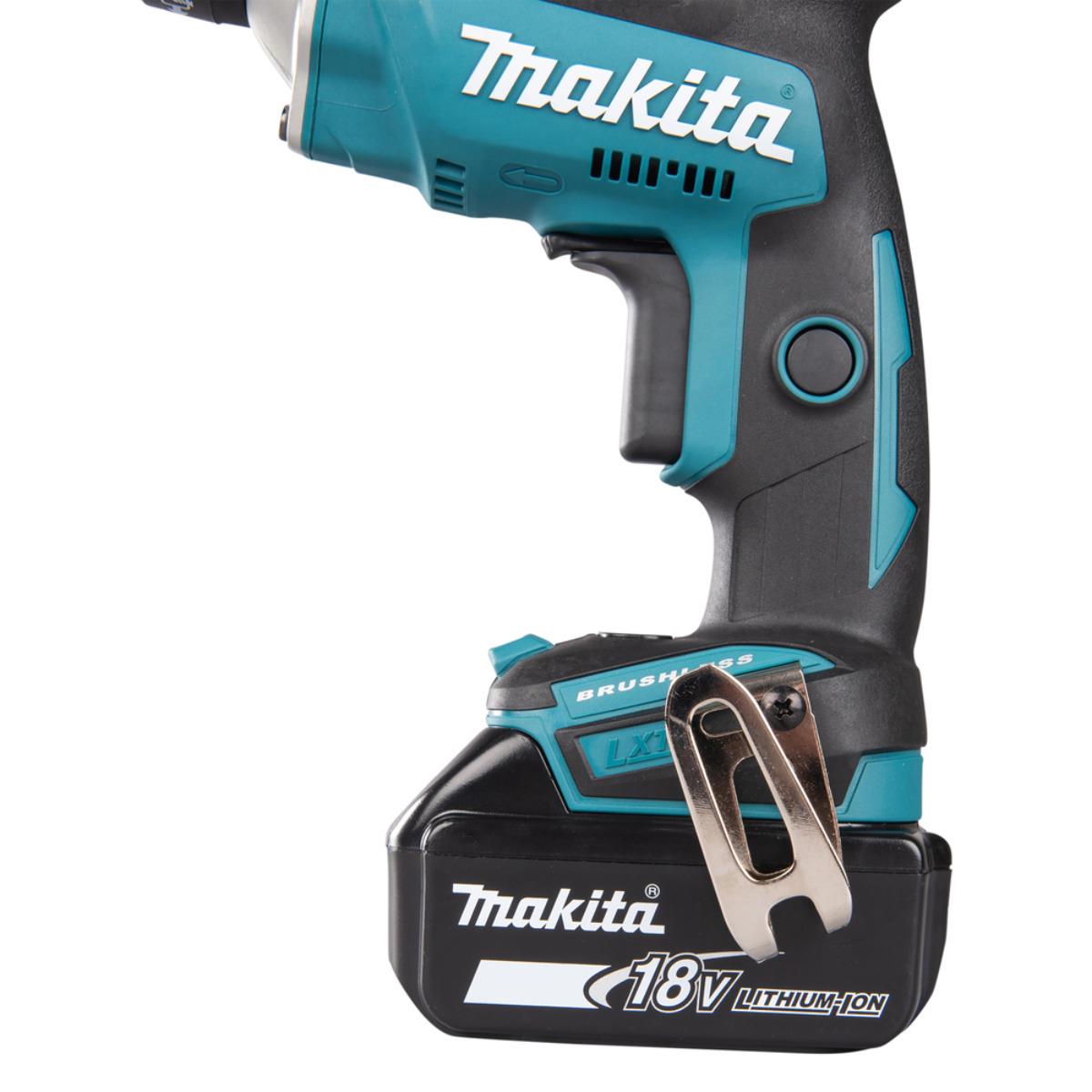 Makita DFS452TJX2 18V Brushless Collated Autofeed Drywall Screwdriver with 2 x 5.0Ah Batteries & Charger in Case