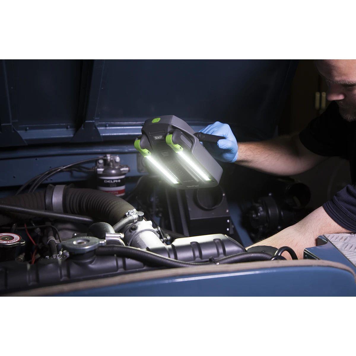 Sealey LED1801K Rechargeable Floodlight/Folding Inspection Light Docking Station Kit