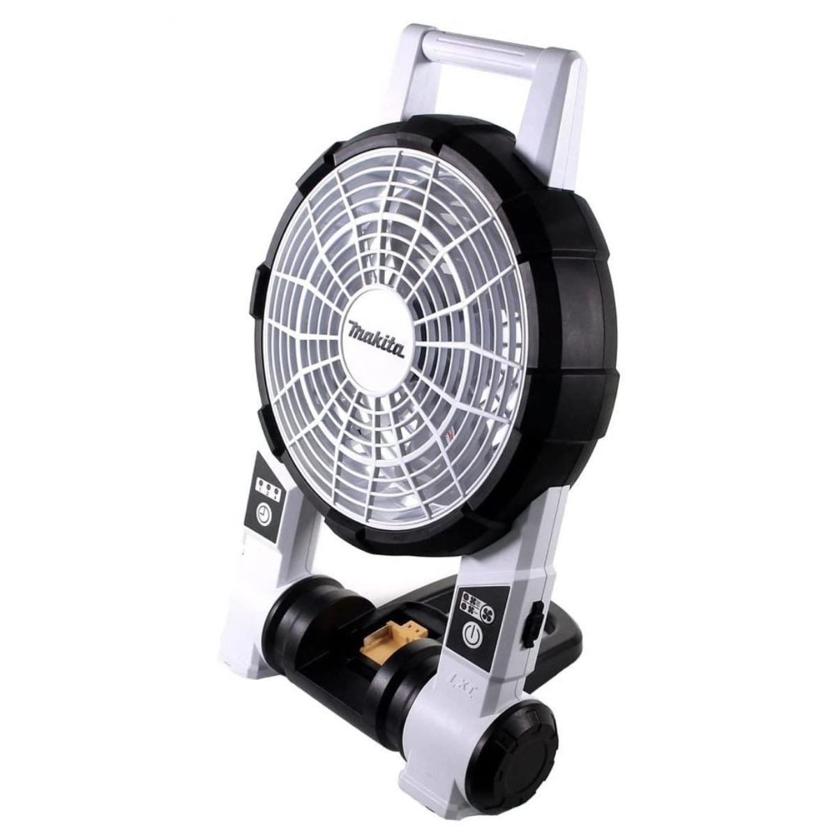 Makita DCF201ZW 18V LXT Portable Fan with 1 x 6.0Ah Battery & Charger - White