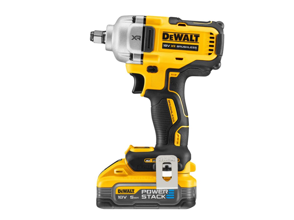 DeWalt DCF891H2T-GB 18V XR Brushless 1/2'' Impact Wrench with 2 x 5.0Ah Battery Charger & Case