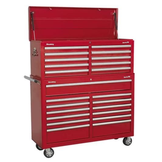 Sealey AP52COMBO1 Tool Chest Combination 23 Drawer with Ball-Bearing Slides Red