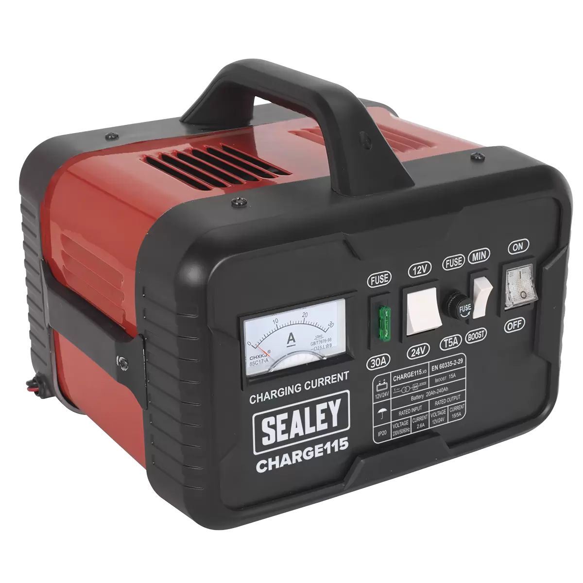 Sealey CHARGE115 Battery Charger 230V/19A