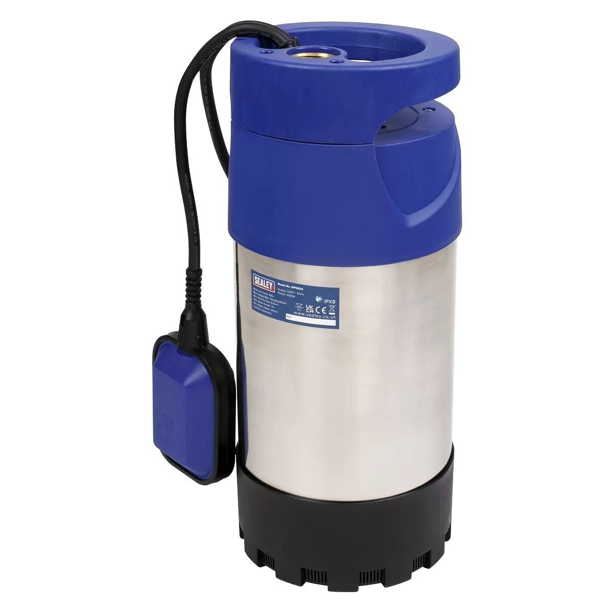 Sealey WPS92A Submersible Stainless Water Pump 92L/min 230V