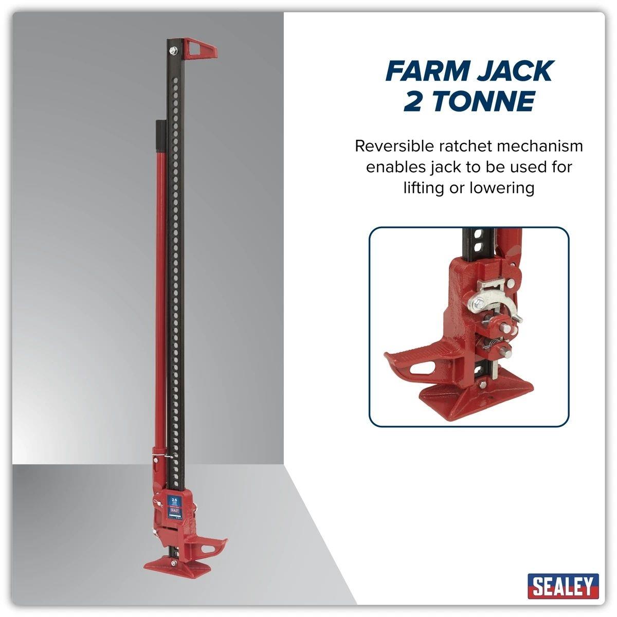 Sealey FJ60 1500mm Farm Jack 2 Tonne Capacity