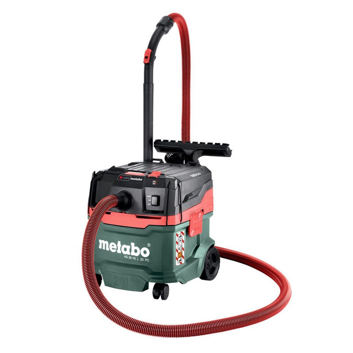 Metabo AS 36-18 L 20 PC 18V L-Class Vacuum Cleaner with 1 x 5.2Ah Battery & Charger