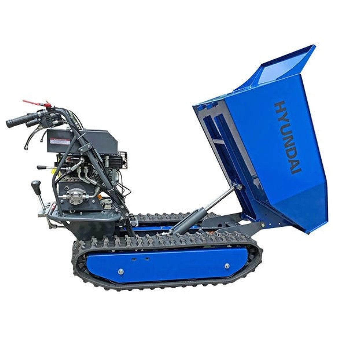 Hyundai HYTD500 196cc 500kg Petrol Tracked Mini Dumper Power Barrow Transporter