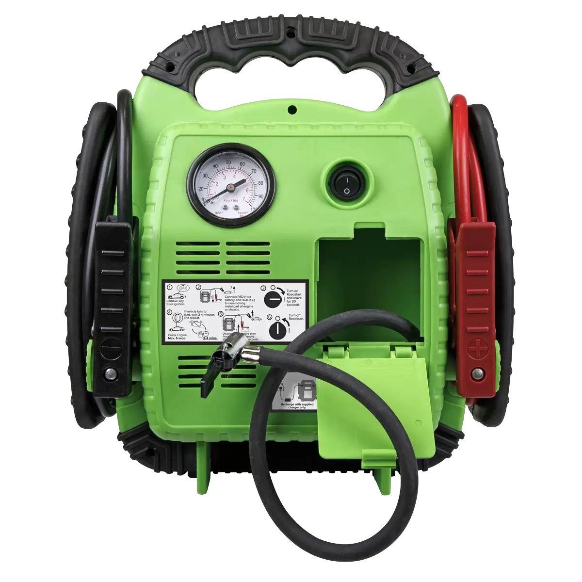 Sealey RS1322HV 12V Emergency Jump Starter with Air Compressor