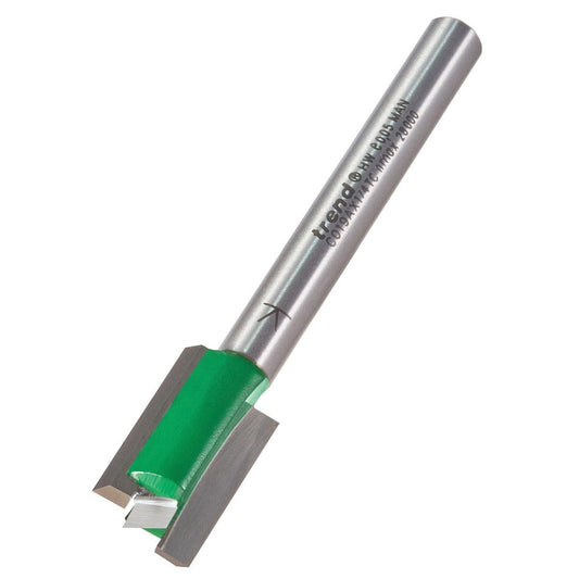 Trend C019AX1/4TC 12mm x 19mm 1/4" Two Flute Cutter