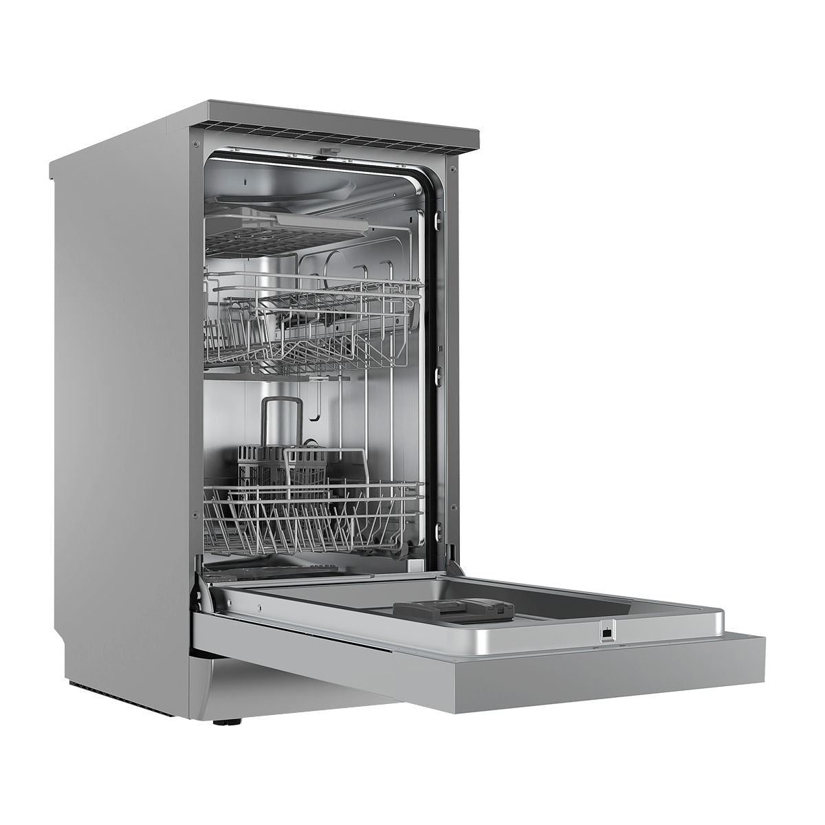 Sealey DH166 Baridi Slimline Freestanding Dishwasher 45cm Wide 10 Place Settings Silver
