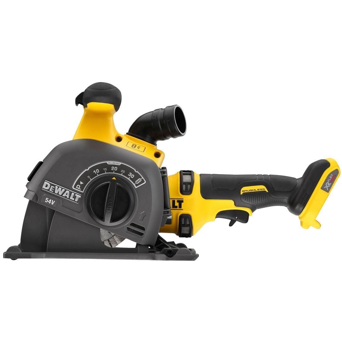 Dewalt DCG200NT-XJ 54V XR Flexvolt Brushless Wall Chaser With 1 x 6.0/2.0Ah Battery Charger & Case