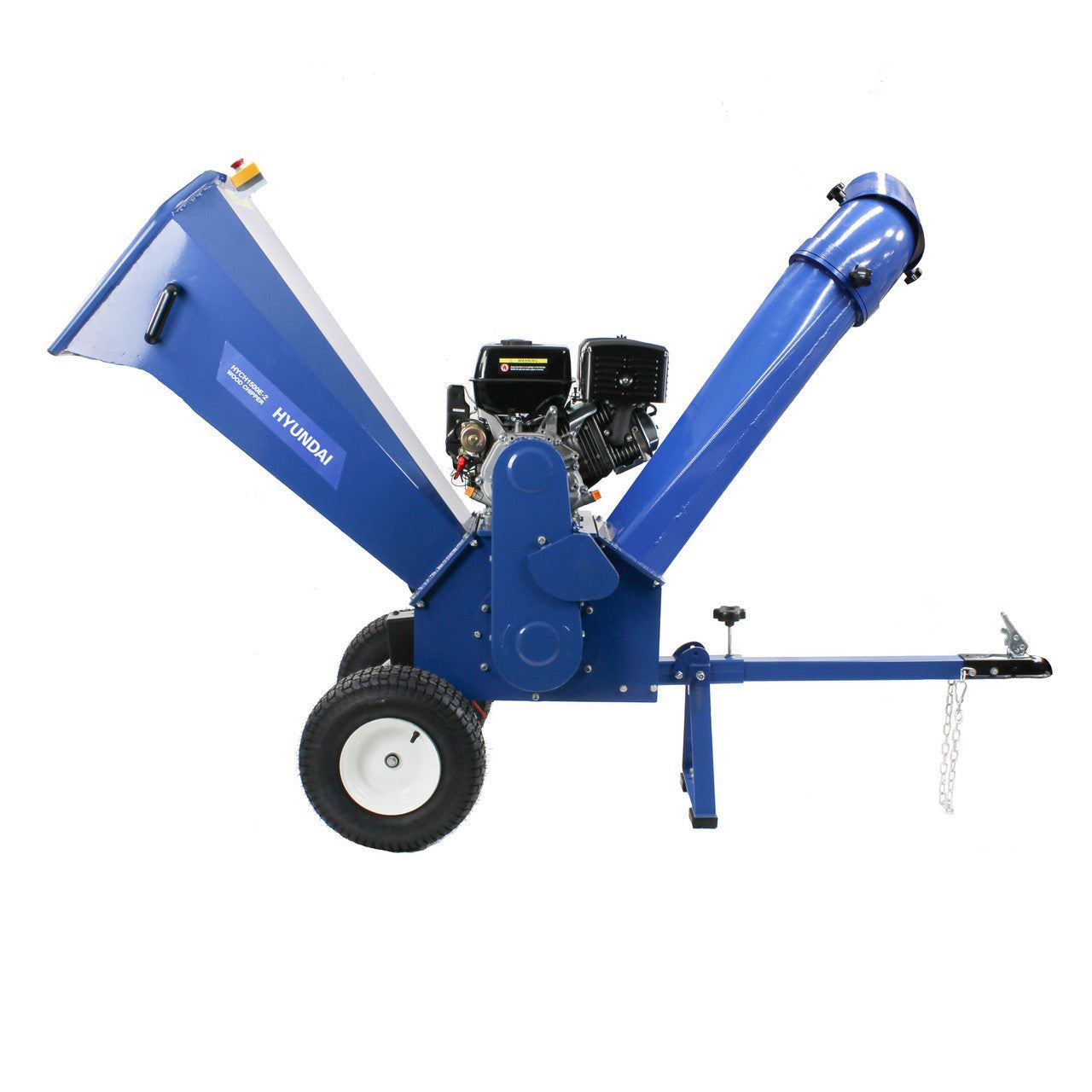 Hyundai HYCH1500E-2 420cc 100mm Petrol Wood Chipper Shredder Mulcher 4-Stroke Engine