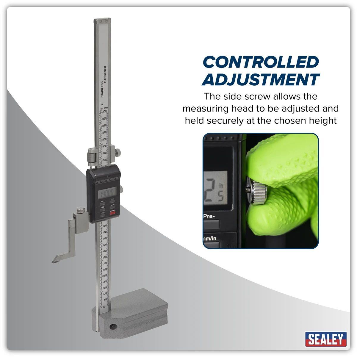Sealey AK9636D Digital Height Caliper 0-300mm/0-12in