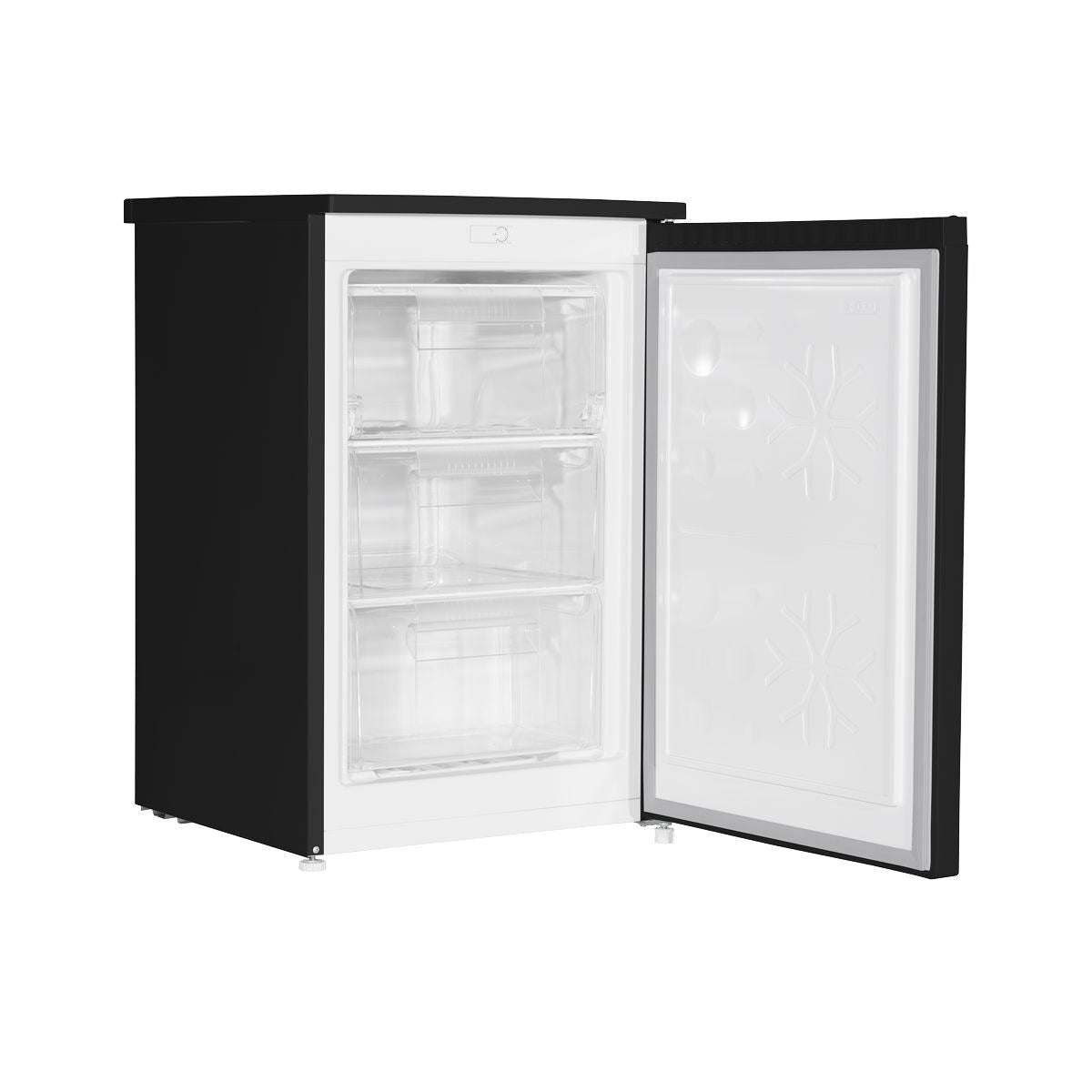 Sealey DH251 Baridi 55cm Undercounter Freezer with Adjustable Thermostat 85L Black
