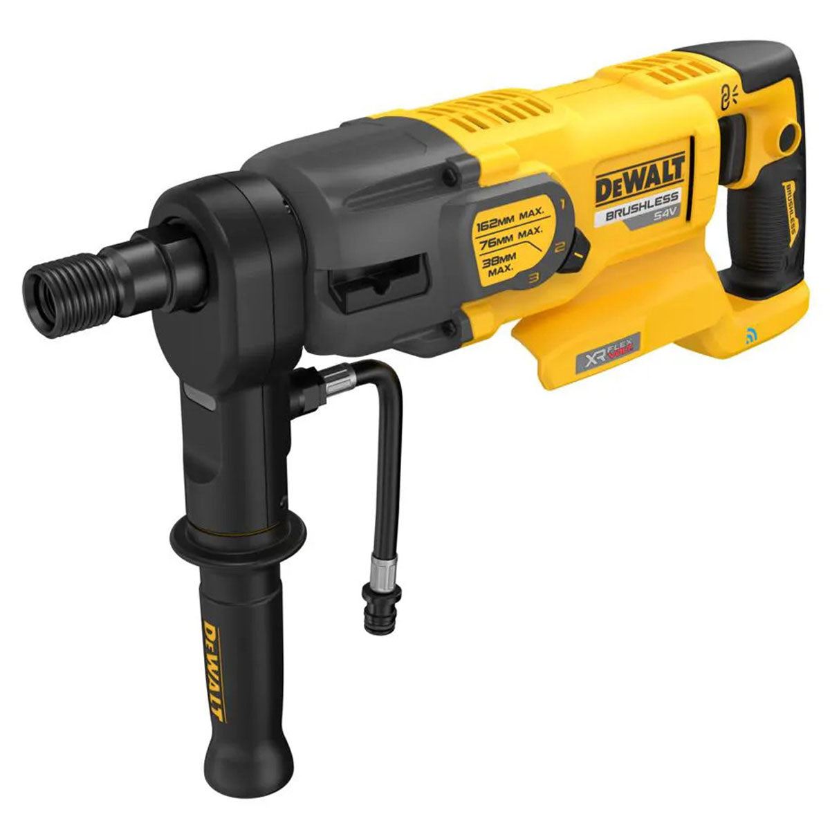 Dewalt DCD150X2-GB 54V XR FLEXVOLT Brushless 162mm Diamond Drill with 2 x 9.0Ah Battery Charger & Kitbox