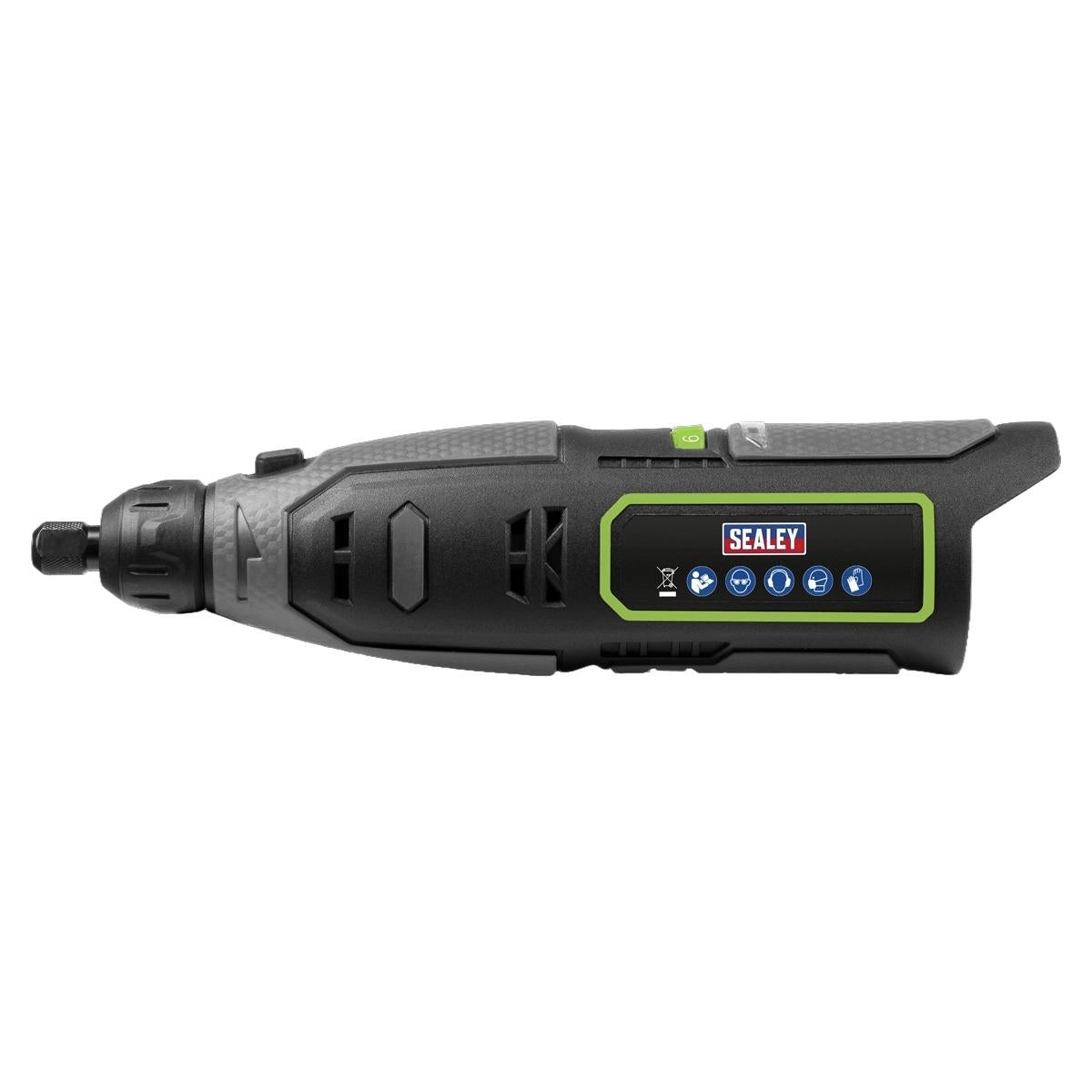 Sealey SV10.8 Series Cordless Multipurpose Mini Grinder & 50pc Accessory Kit 10.8V Body Only CP108VMGBO