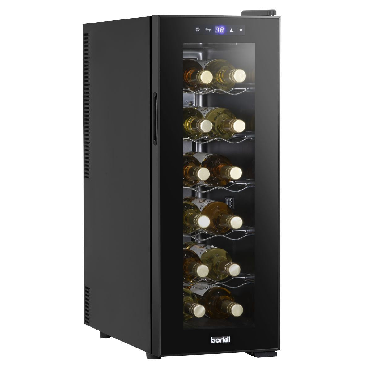 Sealey DH73 Baridi 12 Bottle Fridge & Cooler Black