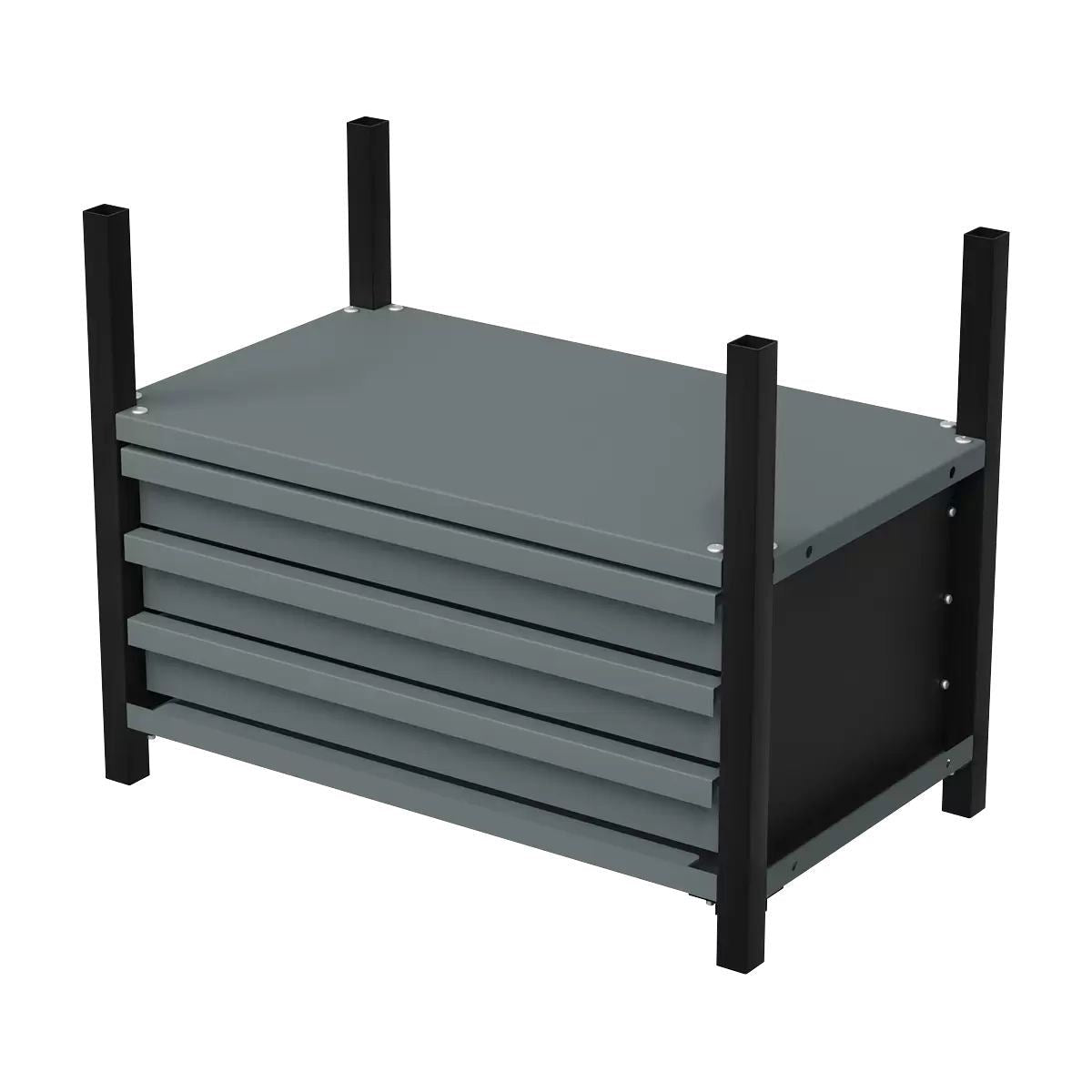 Sealey APMRM2 Modular Racking Mid Unit with 3 Drawers and 1 Shelf 580mm Versatile Storage for Tools