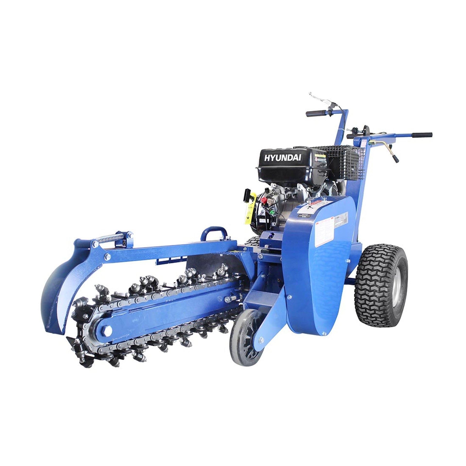 Hyundai HYTR150 420cc 14hp Petrol Trencher, Recoil Start & 600mm Depth