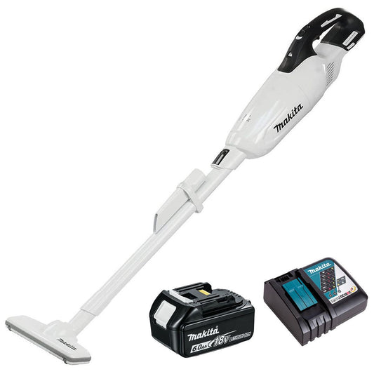 Makita DCL280FZW 18V LXT Brushless Vacuum Cleaner with 1 x 6.0Ah Battery & Charger
