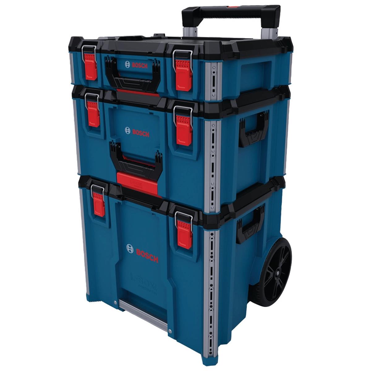 Bosch 1600A037DY 3 Piece L-BOXX Contractor Case & Trolley Set