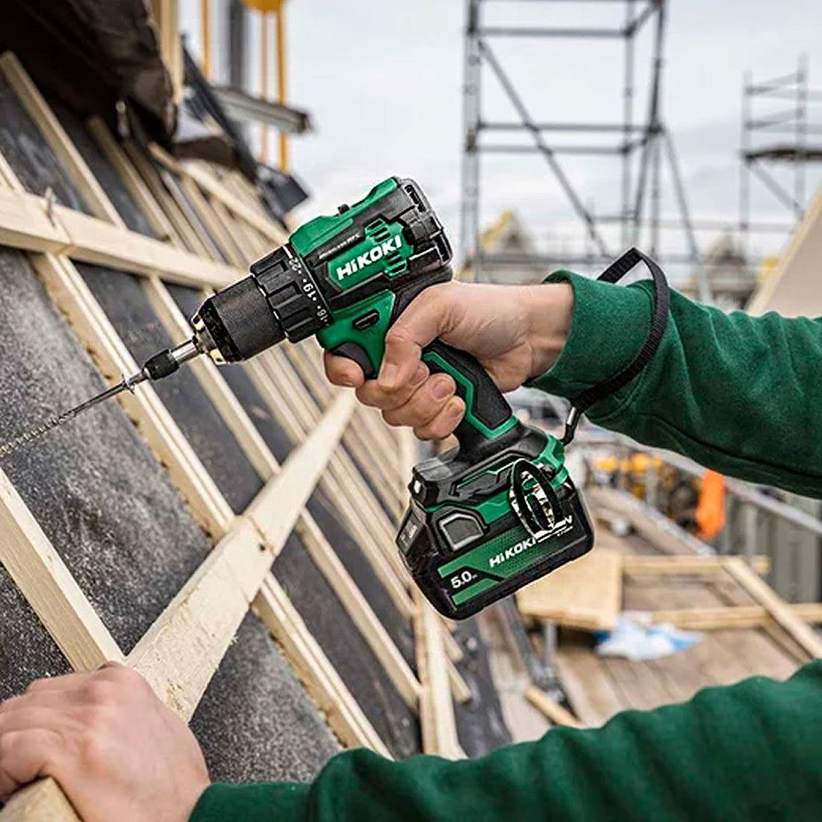 Hikoki KC18DEJAZ 18V Brushless Combi Drill & Impact Driver Twin Kit with 2 x 2.5Ah/5.0Ah Battery, Charger & Case