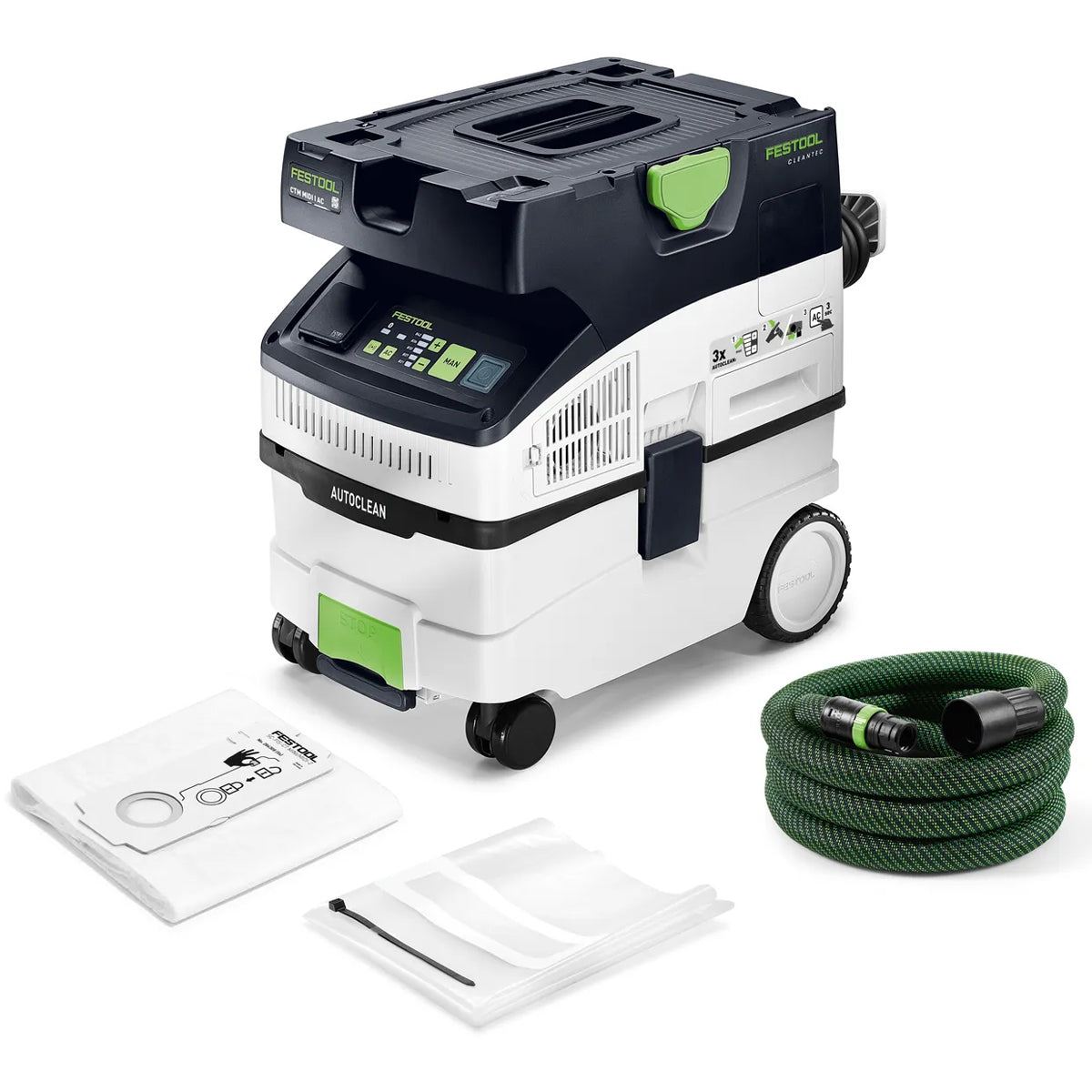 Festool CLEANTEC CTM MIDI I AC M-Class Wet and Dry Mobile Dust Extractor 15L 110V GB - 578551