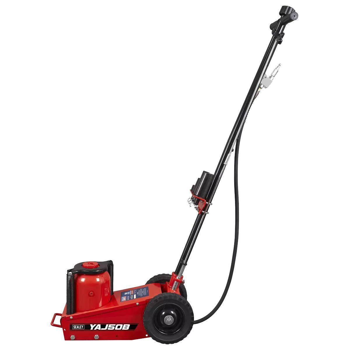 Sealey YAJ50B Air Operated Single Stage Trolley Jack 50 Tonne Heavy-Duty Lifting for Professional Use