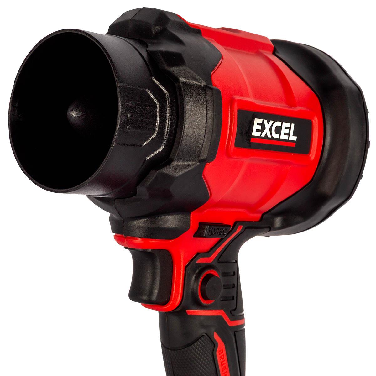 Excel 18V Brushless Storm Blower with Makita 1 x 3.0Ah Battery, Charger & Adaptor
