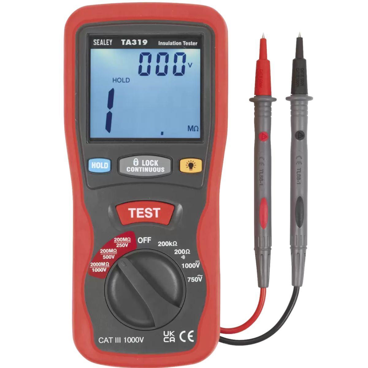 Sealey TA319 Digital Insulation Tester