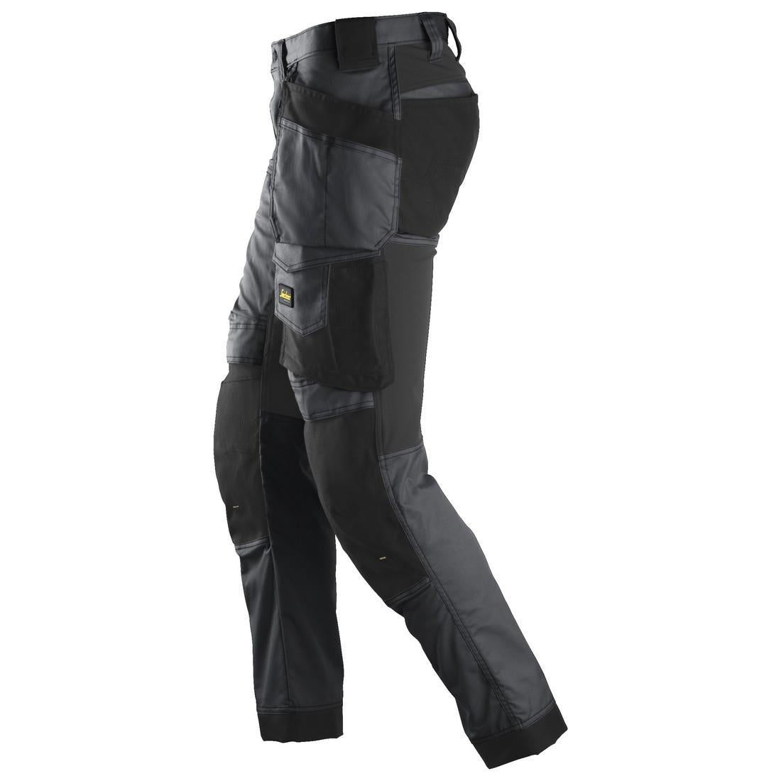 Snickers 6241-96 AllroundWork Stretch Work Trousers with Holster Pockets Steel Grey W33