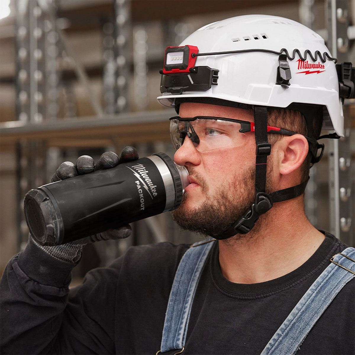 Milwaukee Packout 710ml Chug Lid Bottle Black 4932493466