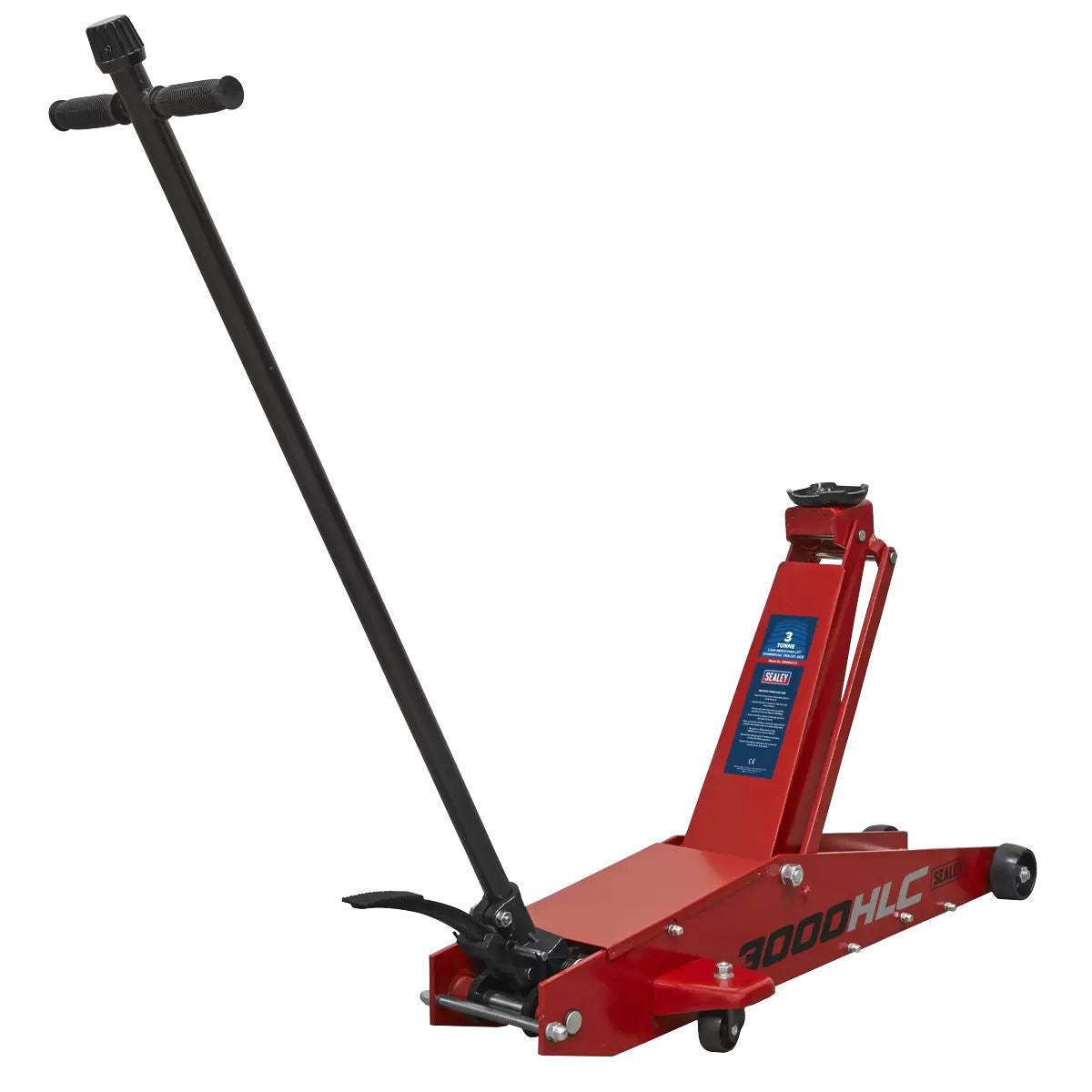 Sealey 3000HLC 3tonne Long Reach High Lift Commercial Trolley Jack