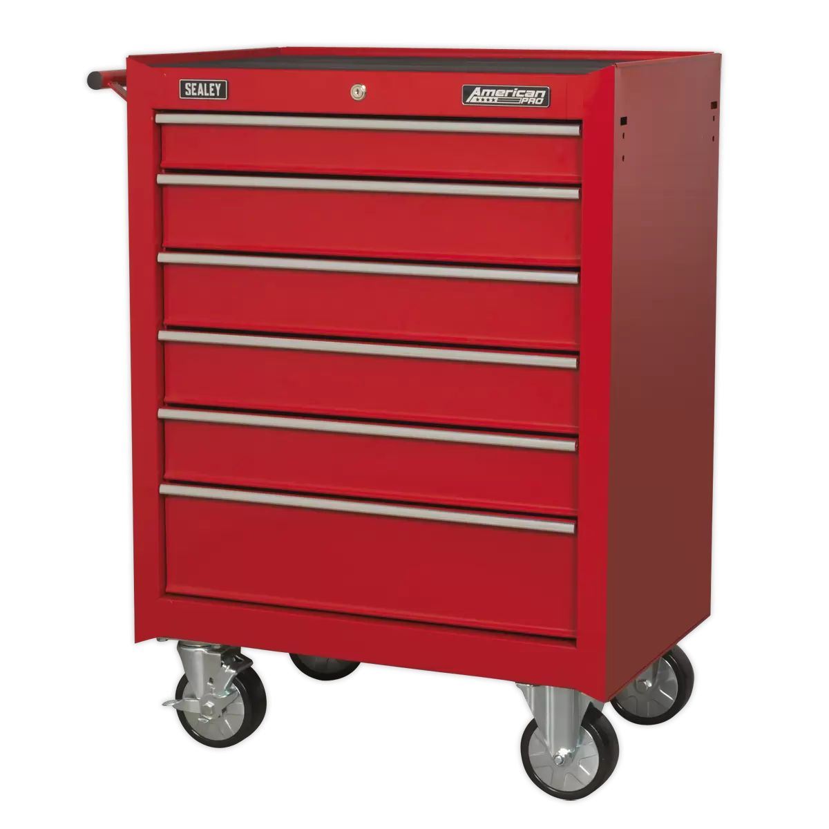 Sealey AP226 Rollcab 6 Drawer with Ball Bearing Slides Red