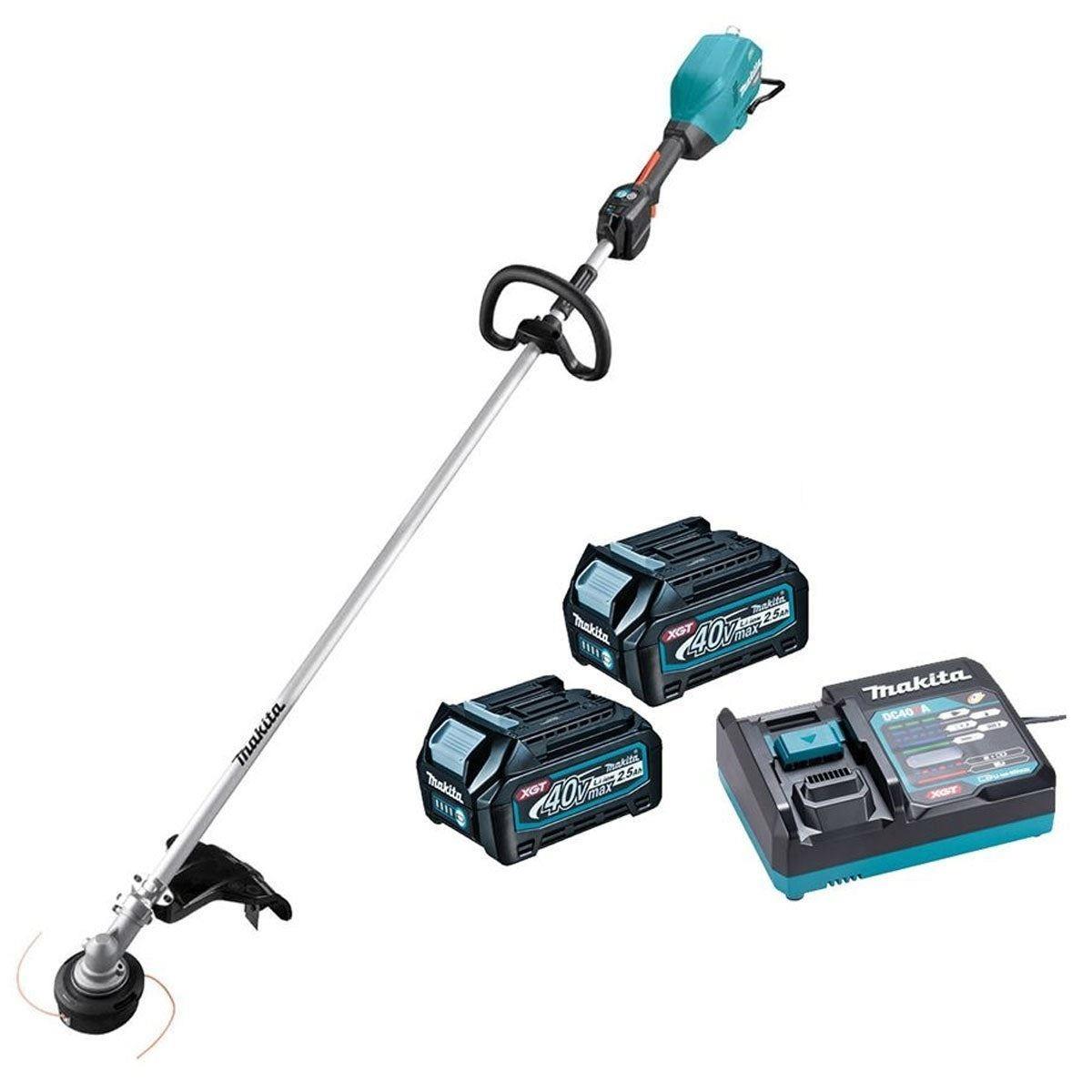 Makita UR008GD201 40V XGT Brushless Line Trimmer 430mm With 2 x 2.5Ah Batteries & Charger Item Condition Box Opened Never Used