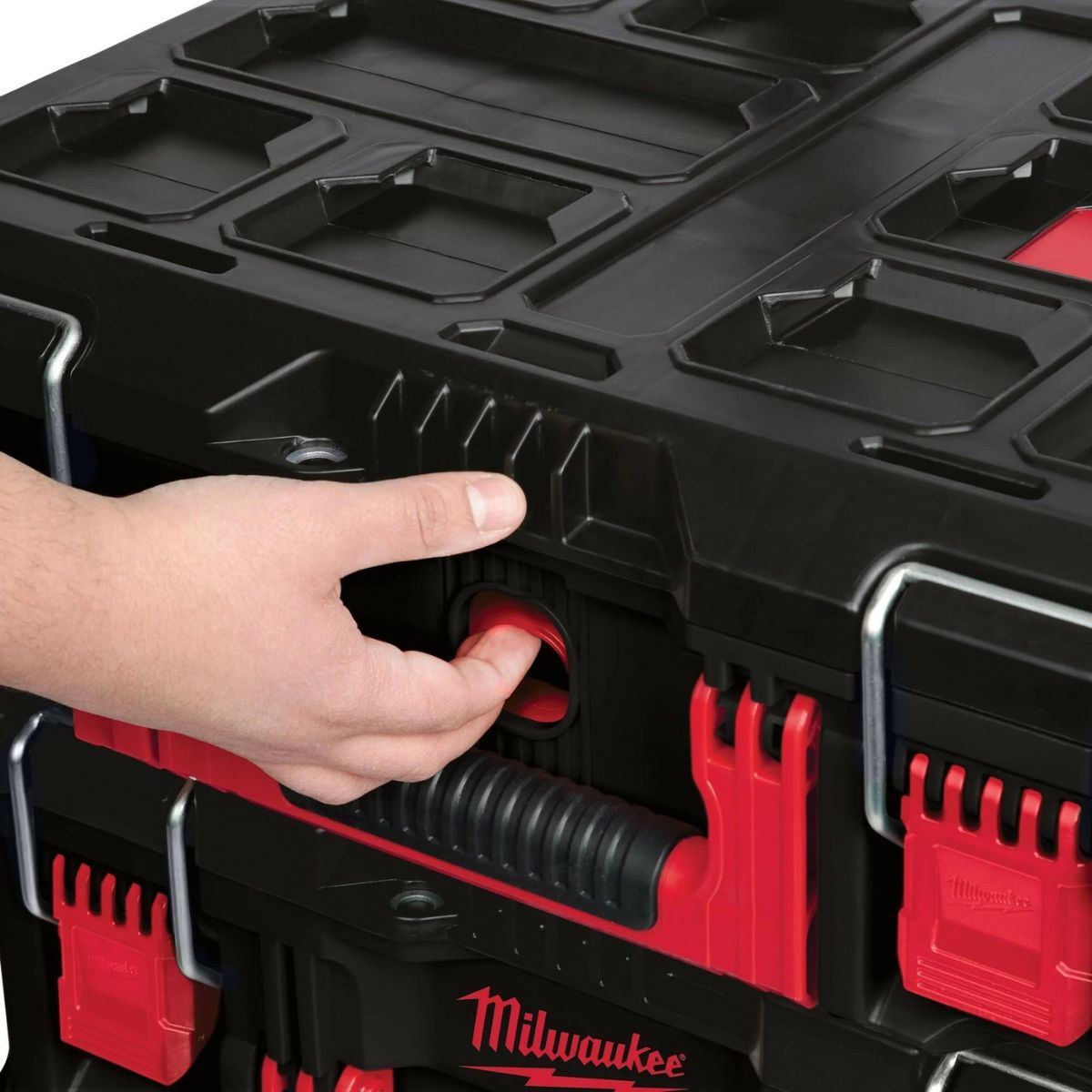 Milwaukee Packout Tool Case with Interior Organiser Trays 4932464080 Item Condition Used