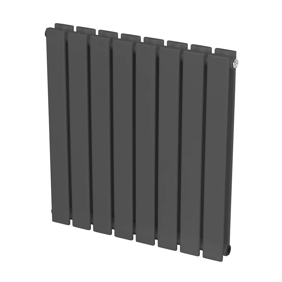 Sealey DH339 Baridi Horizontal Radiator Contemporary Double Flat Panel Design 600 x 560mm Anthracite