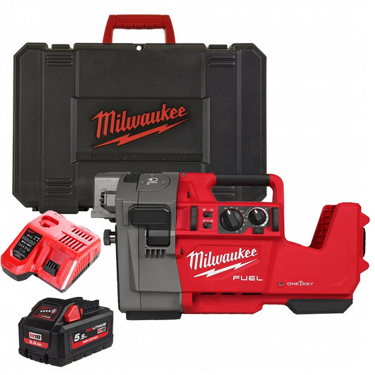 Milwaukee M18FRGRO114-0C 18V M18 FUEL Brushless Roll Groover With 1 x 5.5Ah Battery Charger & Case