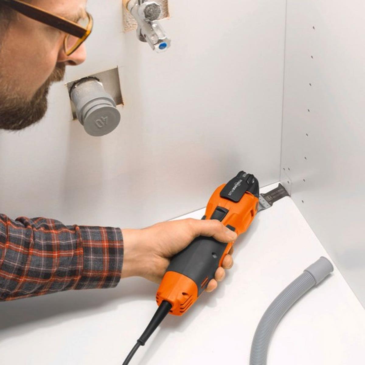 Fein MM 500 PLUS STARLOCK MultiMaster Oscillating Multi-Tool In Case With 3 Piece Wood E-Cut Set