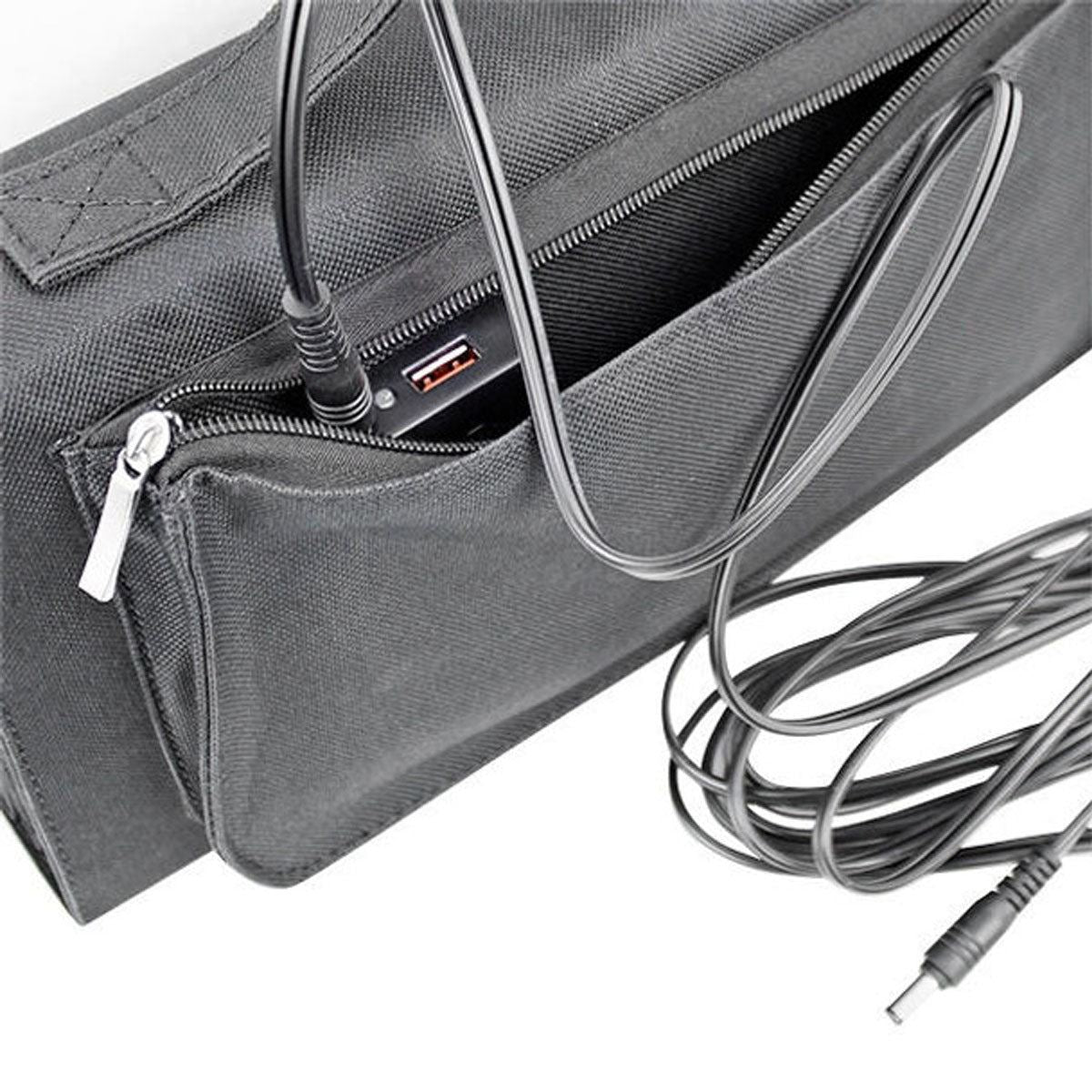 Hyundai H60 Portable & Foldable 60W Solar Charger USB & DC Connectivity for Outdoor Power Supply